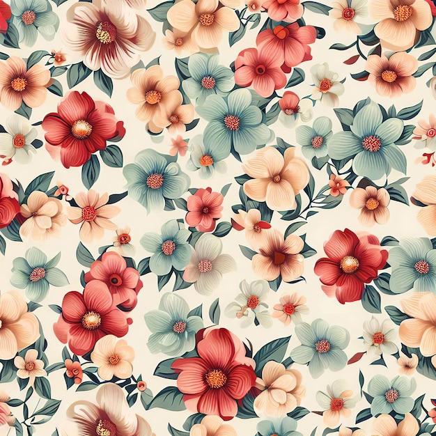 flowers seamless patterns Can be used for invitations greeting wedding card