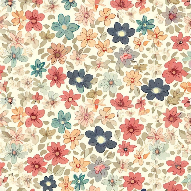 flowers seamless patterns Can be used for invitations greeting wedding card