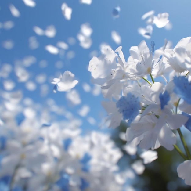 Flowers in the sky