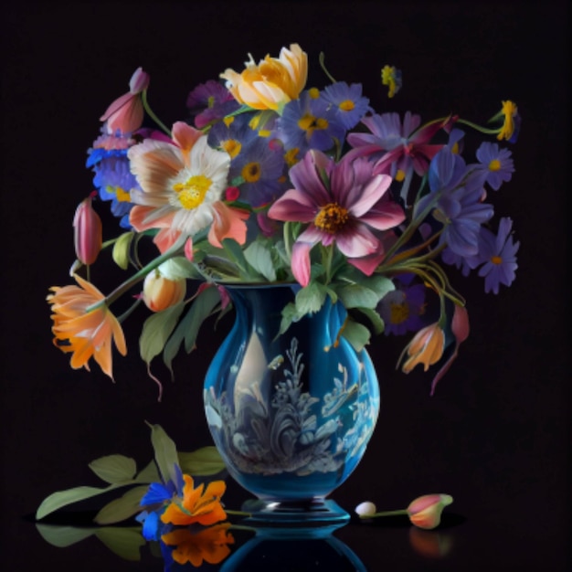 flowers in vase spring