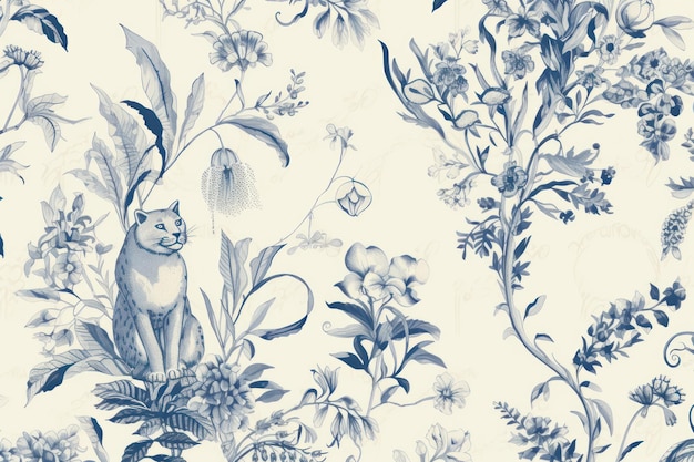 Photo flowers wallpaper pattern drawing