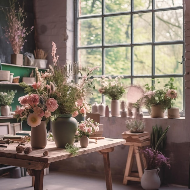 A flowers workshop