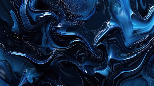 flowing abstract background combined with various shades of blue