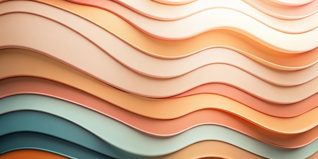 Photo flowing abstract wave designs for creative inspiration