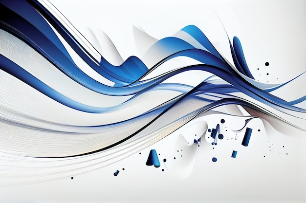 Flowing Line abstract isolated background