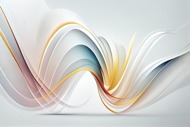 Flowing Line abstract isolated background