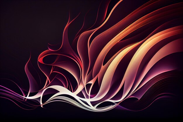 Flowing Line abstract isolated background