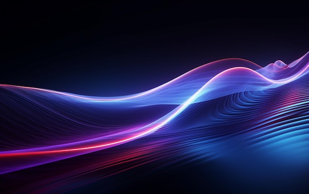 Flowing speed lines technology background