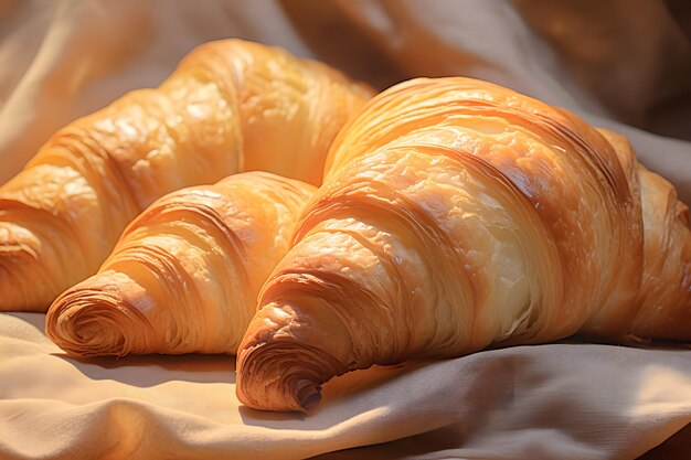 Fluffy Croissant CloseUp