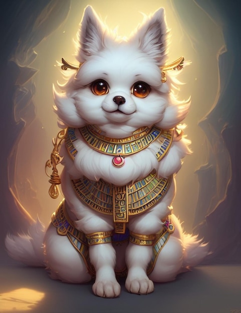 fluffy Egyptian dog