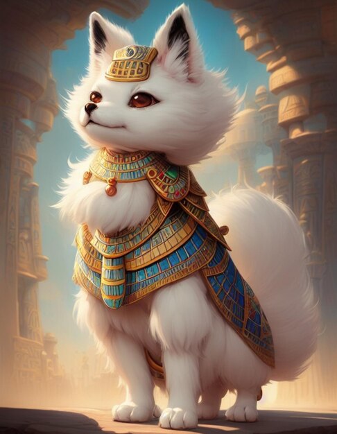 fluffy Egyptian dog