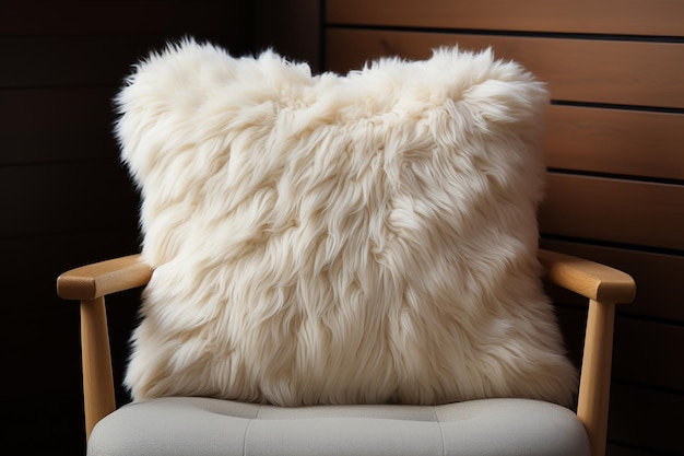 a fluffy and soft pillow perfect for snuggling AI generated