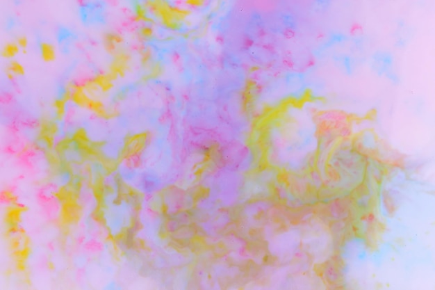 Fluid art Creative multicolored background with abstract painted waves Liquid color backdrop