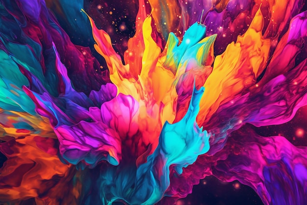 Photo fluid color art hd k wallpaper background stock graphic image