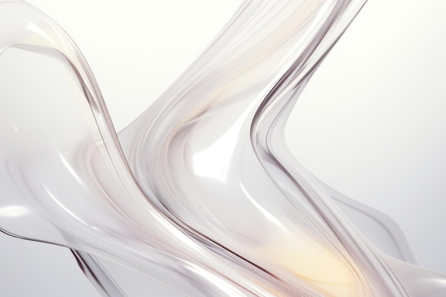 Fluid Dynamics Clear Liquids Forming Elegant Curves Abstract Background Evoking Serenity and Elegance