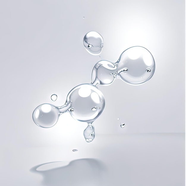 Fluid Illusions Captivating Dance of Water Liquid Bubbles