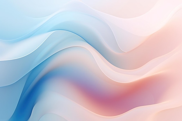 Fluid organic shapes with soft pastel colors for an ethereal and captivating design