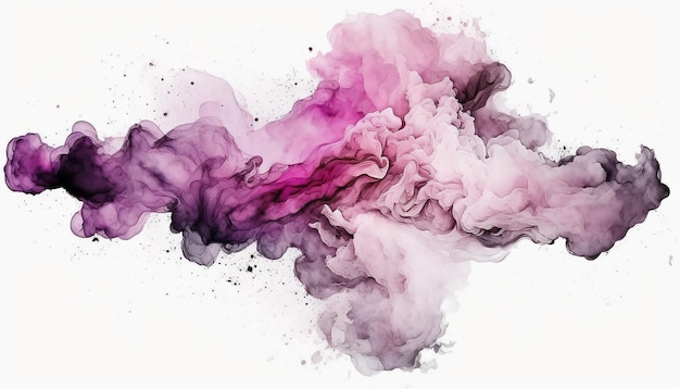 Fluid pink Smoke Abstract A Generative AI Masterpiece