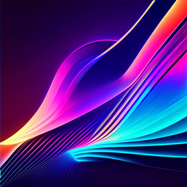 Fluid poster cover with modern ultraviolet color