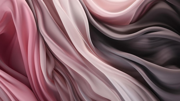 Fluid Silk In Grey And Pink A Minimalist Masterpiece