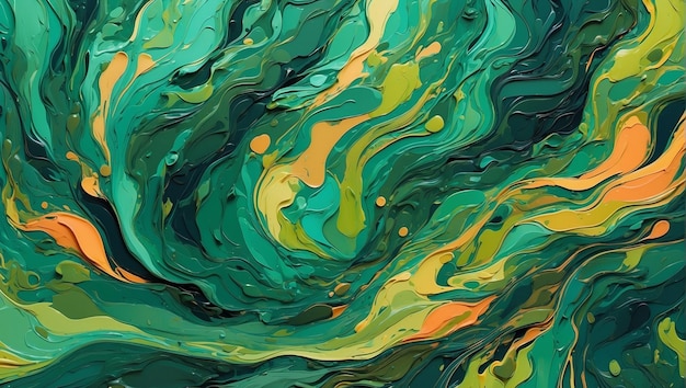 Fluid Wallpaper with hyper realistic flows