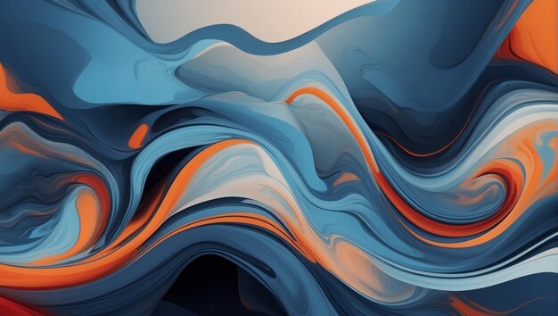 Fluid Wallpaper with hyper realistic flows