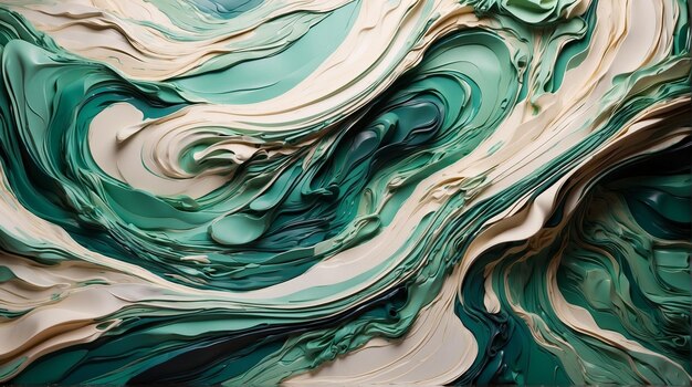 Fluid Wallpaper with hyper realistic flows