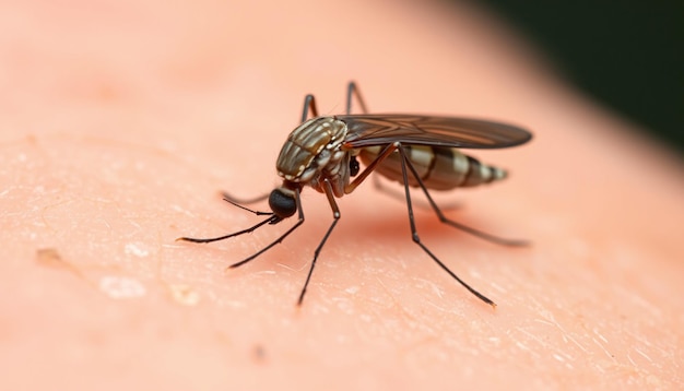 a fly with a fly on its face is shown in this photo