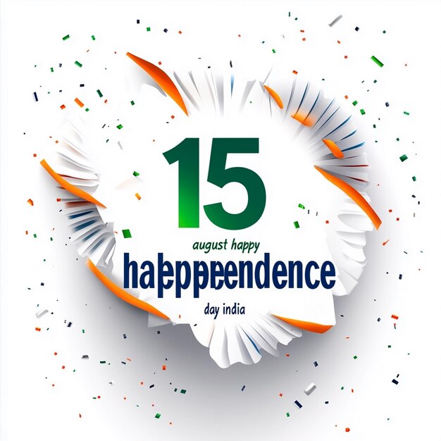 Photo flyer design happy independence day