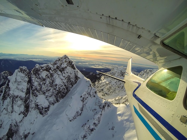 Flying around the beautiful mountains of British Columbia Canada