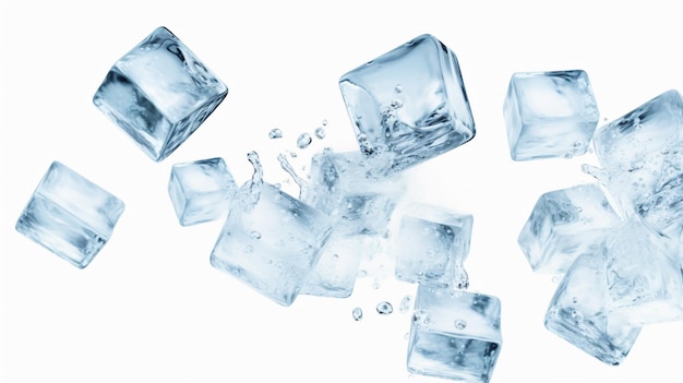 Flying ice cubes