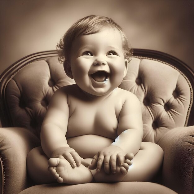 focused image of a happy baby 36