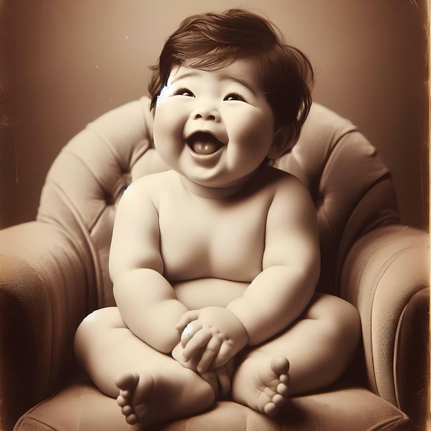 focused image of a happy baby 37