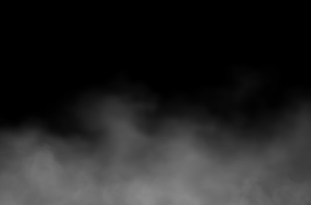 Fog design on black background Overlay on background. Illustration design.