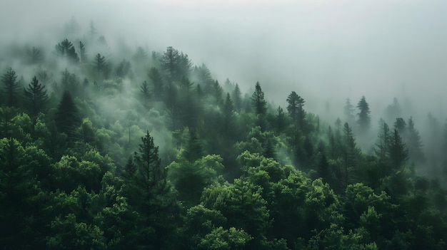 Foggy Forest View