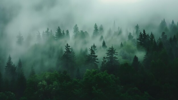 Foggy Forest View