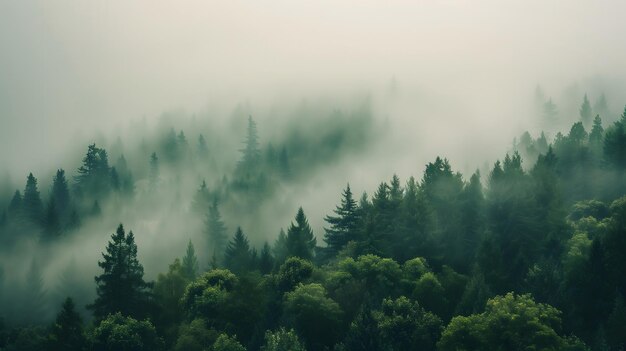 Foggy Forest View