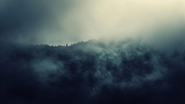 Photo foggy mountain landscape photography