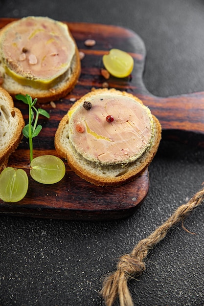 foie gras sandwich fresh delicious fresh goose or duck liver eating cooking food snack