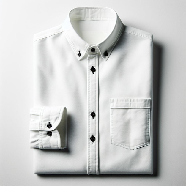 folded shirt with a white background 2