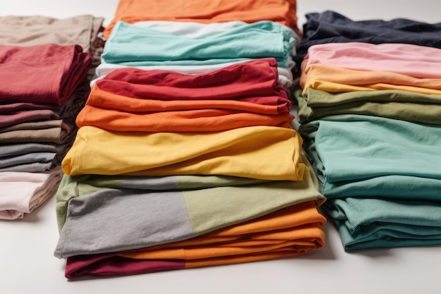 Folded Tshirt mock