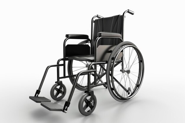 Folding Wheelchair Isolated on Transparent Background