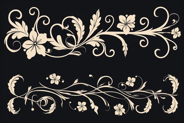 Photo folk embroidery flowers polish traditional folk pattern