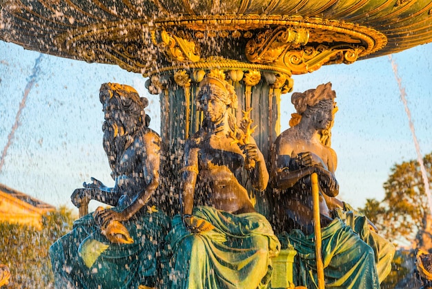 Fontain on Place de la Concorde in Paris