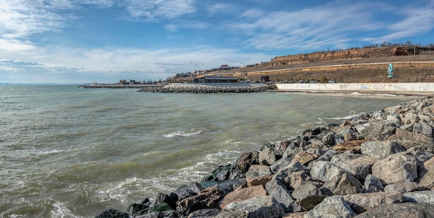 Fontanka beach on the Black Sea near Odessa Ukraine