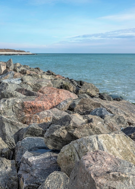 Fontanka beach on the Black Sea near Odessa Ukraine