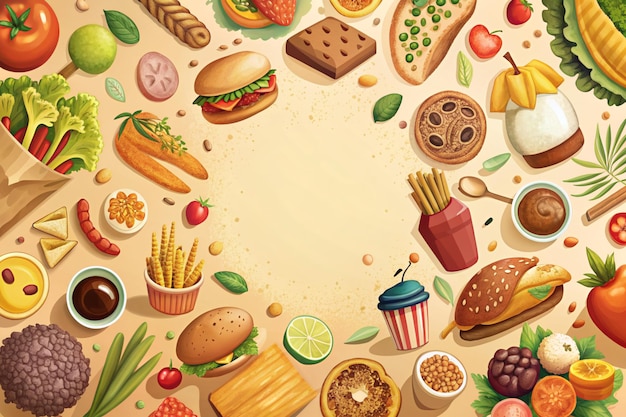 food background with copy space