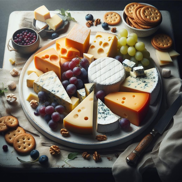 Food composition cheeses cheesemaking grapes products