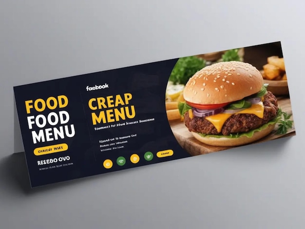 Food menu and restaurant cover template image ideas