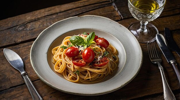 Photo food photography of italian food